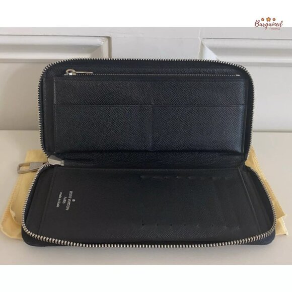 Authentic Louis Vuitton Gray Black Damier Graphite Canvas Zippy Organizer Wallet - Picture 8 of 13
